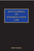 Cover of Encyclopedia of European Union Law Looseleaf