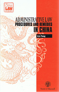 Cover of Administrative Law: Procedures and Remedies in China