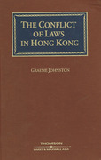 Cover of The Conflict of Laws in Hong Kong