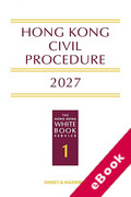 Cover of Hong Kong Civil Procedure 2027: The Hong Kong White Book (eBook)