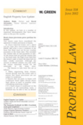Cover of Green's Property Law Bulletin