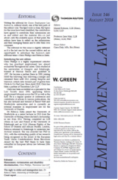 Cover of Green's Employment Law Bulletin