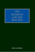Cover of Due Diligence: Law and Practice Looseleaf (CBR Only)
