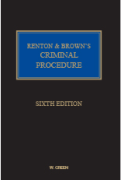 Cover of Renton and Brown's Criminal Procedure Looseleaf