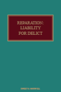 Cover of Reparation: Liability for Delict Looseleaf