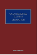 Cover of Occupational Illness Litigation Looseleaf (Annual)