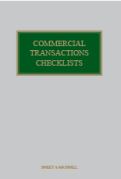 Cover of Commercial Transactions Checklists Looseleaf + CD-ROM