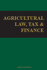 Cover of Agricultural Law, Tax and Finance Looseleaf