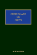 Cover of Greenslade on Costs Looseleaf