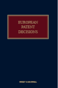 Cover of European Patent Decisions Looseleaf