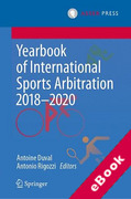 Cover of Yearbook of International Sports Arbitration 2018&#8211;2020 (eBook)