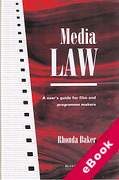 Cover of Media Law: A User's Guide for Film and Programme Makers (eBook)