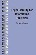 Cover of Legal Liability for Information Professionals