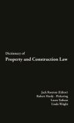 Cover of Dictionary of Property and Construction Law