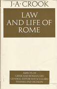 Cover of Law and Life of Rome