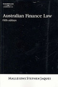 Cover of Australian Finance Law