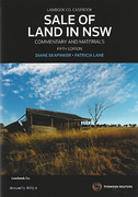 Cover of Sale of Land in New South Wales: Commentary and Materials