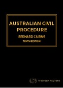 Cover of Australian Civil Procedure