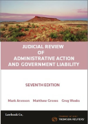 Cover of Judicial Review of Administrative Action&#160;and Government Liability