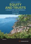 Cover of Equity and Trusts: Commentary and Materials