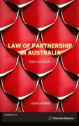 Cover of The Law of Partnership in Australia