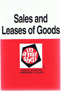 Cover of Sales and Leases of Goods in a Nutshell
