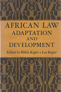 Cover of African Law: Adaption and Development