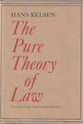 Cover of The Pure Theory of Law