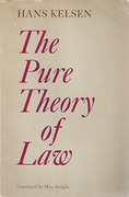 Cover of The Pure Theory of Law