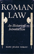 Cover of Roman Law: An Historical Introduction