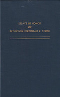 Cover of Essays in Honour of Professor Ferdinand F. Stone: A Fesrschrift