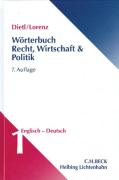 Cover of Dictionary of Legal, Commercial and Political Terms Volume I: English - German
