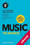 Cover of Music The Business: Including the Latest Developments in AI (eBook)