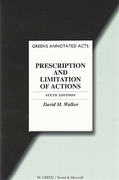 Cover of Prescription and Limitation of Actions