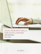 Cover of Legal Research Skills for Scots Lawyers