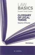 Cover of Law Basics: Green's Glossary of Scottish Legal Terms