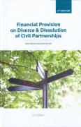 Cover of Financial Provisions on Divorce and Dissolution of Civil Partnerships