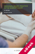 Cover of Personal Injury Practice in the Sheriff Court (eBook)