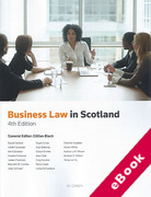 Cover of Business Law in Scotland (eBook)