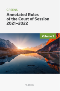 Cover of Division C: Greens Annotated Rules of the Court of Session 2021-2022