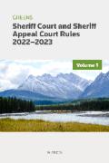 Cover of Greens Sheriff Court and Sheriff Appeal Court Rules 2022-2023