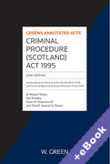 Cover of Criminal Procedure [Scotland] Act 1995 (Book &#38; eBook Pack)
