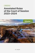 Cover of Greens Annotated Rules of the Court of Session 2023-2024