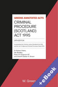 Cover of Criminal Procedure [Scotland] Act 1995 (Book & eBook Pack)