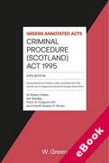Cover of Criminal Procedure [Scotland] Act 1995 (eBook)