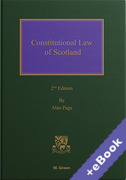 Cover of Constitutional Law of Scotland (Book & eBook Pack)