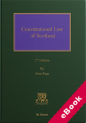 Cover of Constitutional Law of Scotland (eBook)