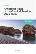 Cover of Greens Annotated Rules of the Court of Session 2026-2027