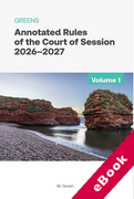 Cover of Greens Annotated Rules of the Court of Session 2026-2027 (eBook)