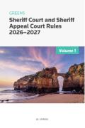 Cover of Greens Sheriff Court and Sheriff Appeal Court Rules 2026-2027